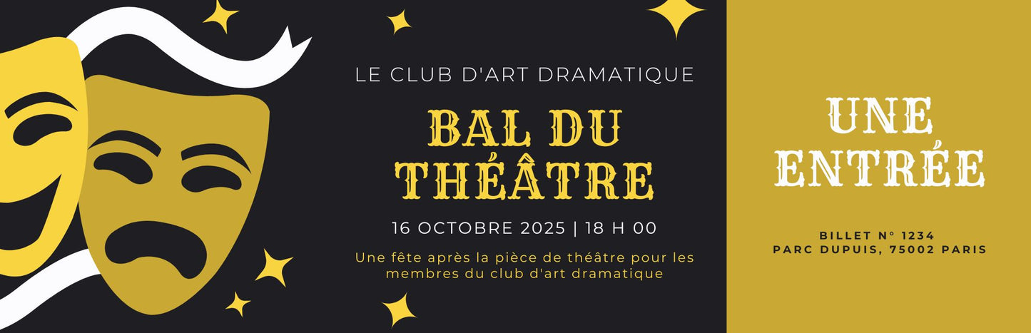 TICKET Bal du théâtre